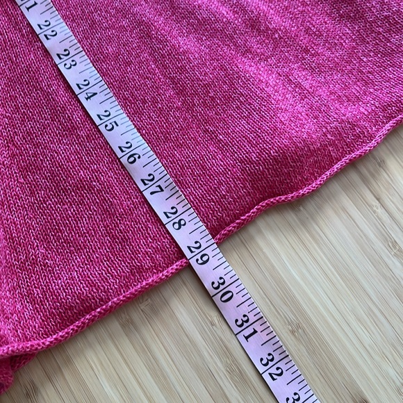 Eileen Fisher Women's 100% Linen V-Neck Tunic Short Sleeved Knit Top, Size XL - Picture 12 of 13